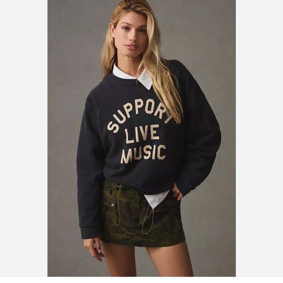 By Anthropologie Original Retro Brand Sweatshirt XS - Picture 2 of 4